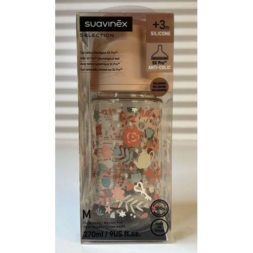 Biberão Wland Pa Sil 270ml Liberty Pink