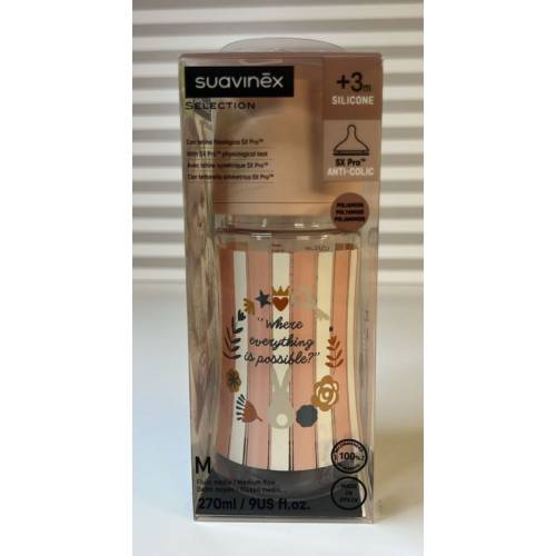 Biberão Wland Pa Sil 270ml Rosa