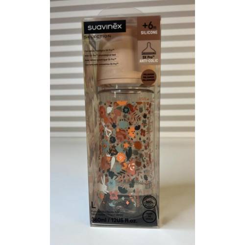 Biberão Wland Pa Sil 360ml Liberty Pink