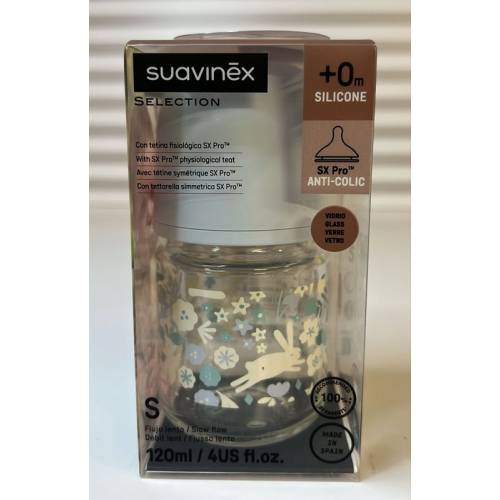 Wland Glas Babyflasche Sil 120ml Azz