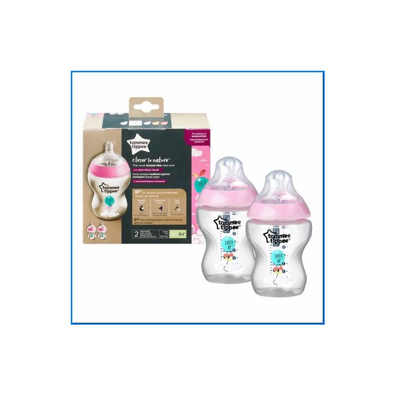 Baby Bottle 2x260ml Girl- Se Cee The