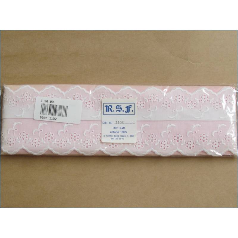 Bordado de algodão Sangallo