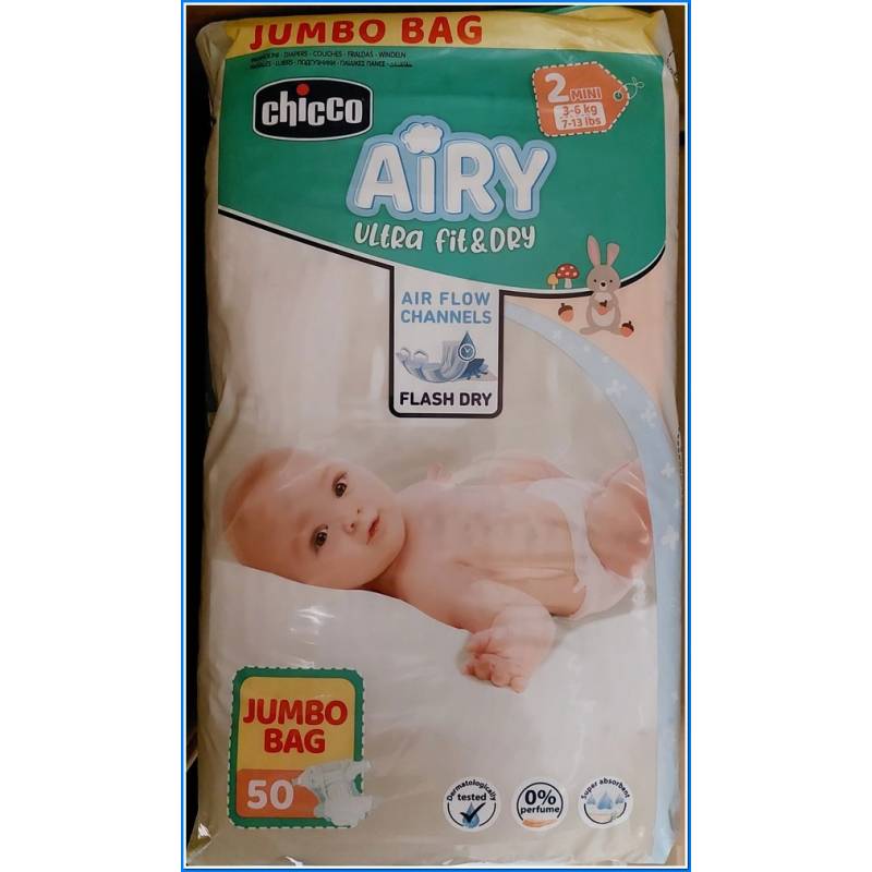 Airy Maxi Format Mini Couche 50x3 - Pcs. 3