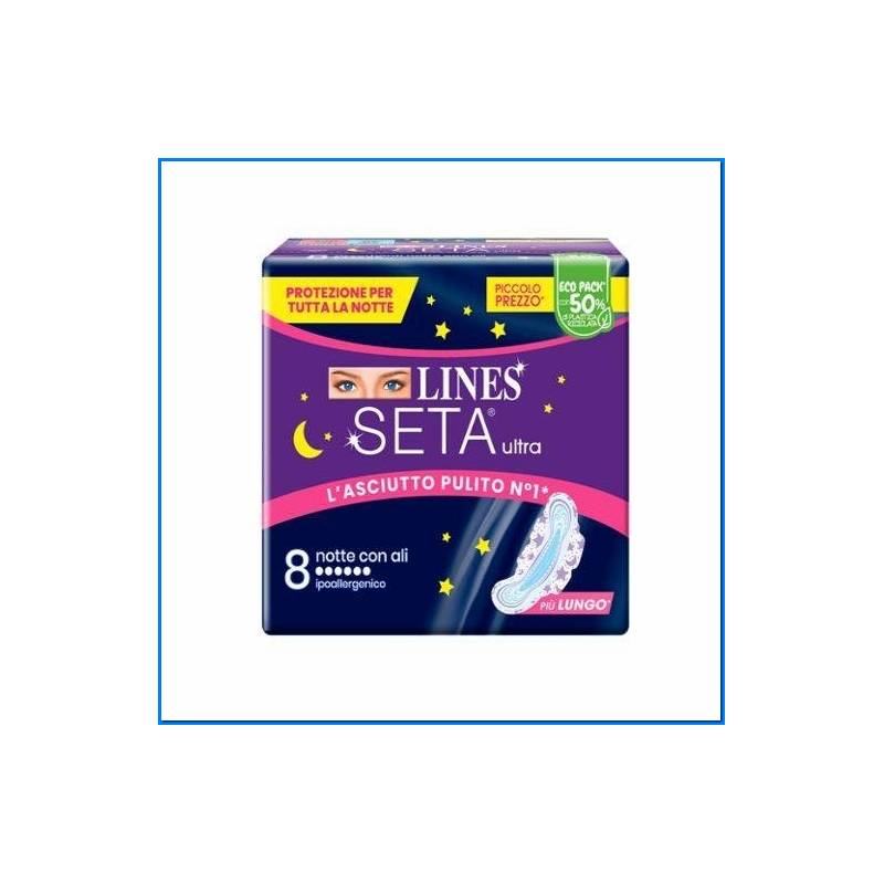 Lines Silk Ulyta Night Tampons X 10