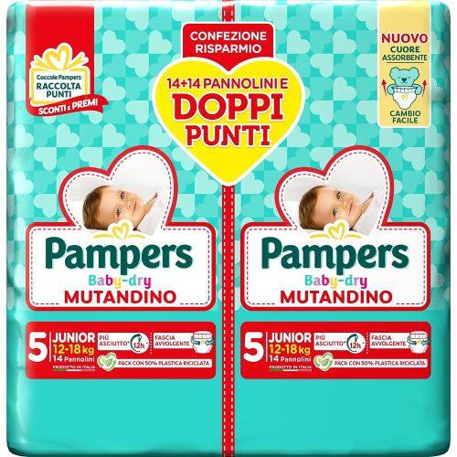 Mutandino Baby Dry Duo Junior X28 - Pz. 2