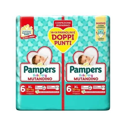 Mutandino Baby Dry Duo Xl X28 - Pz. 2