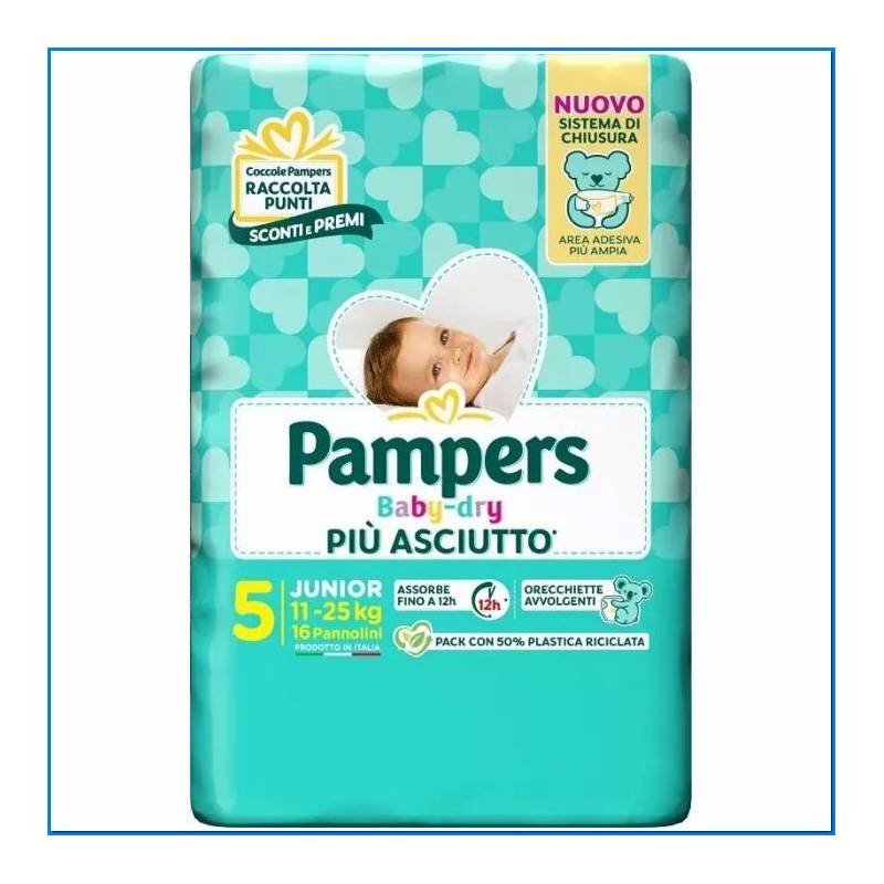 Pannolini Babydry Junior 5 - Kg.11-25 - Pz. 8