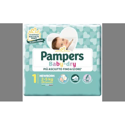 Babydry Fraldas para recém-nascidos 1 - Kg.2-5 - Pcs. 6