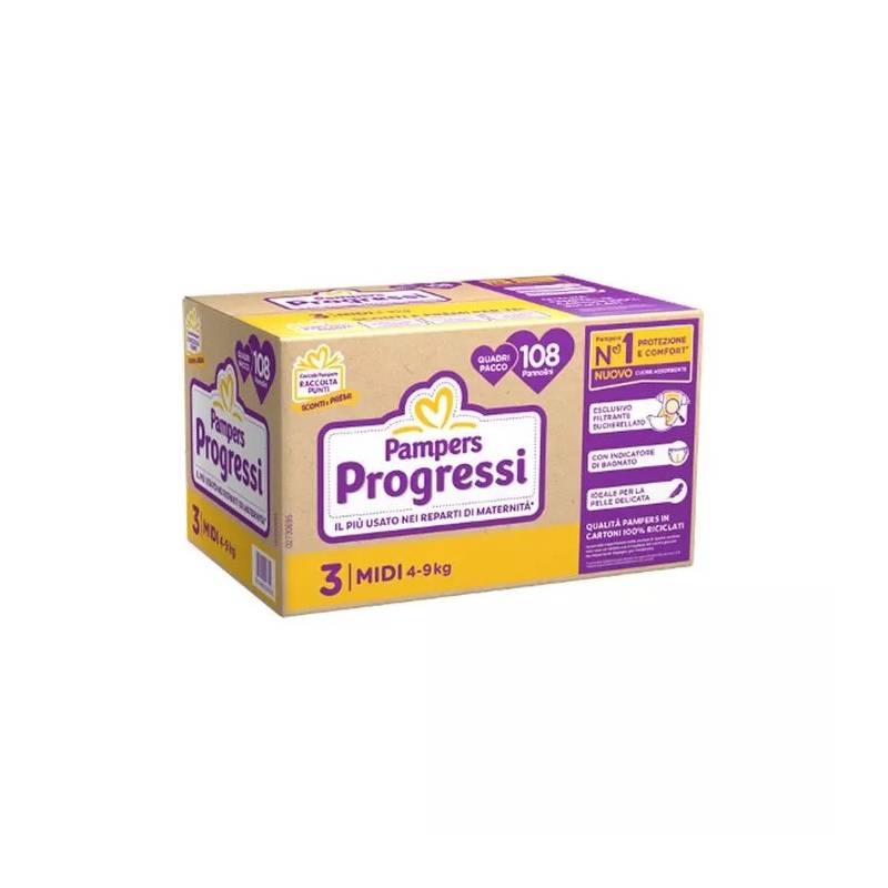 Fraldas Progressi Midi 3 - Kg.4-9
