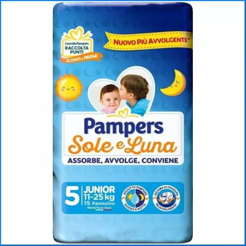 Fraldas Sole E Luna Junior 5 - Kg.11-2 - Pcs. 8