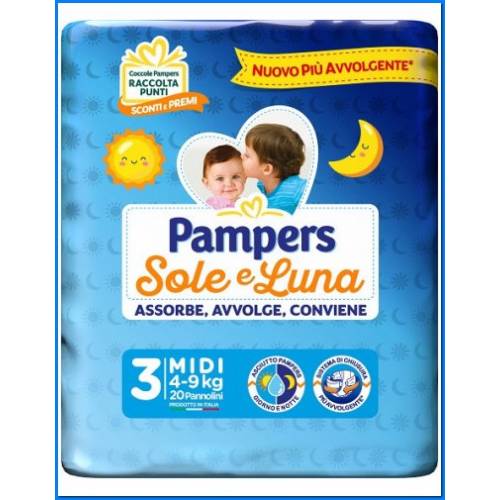 Pannolini Sole E Luna Midi 3 - Kg.4-9 - Pz. 6