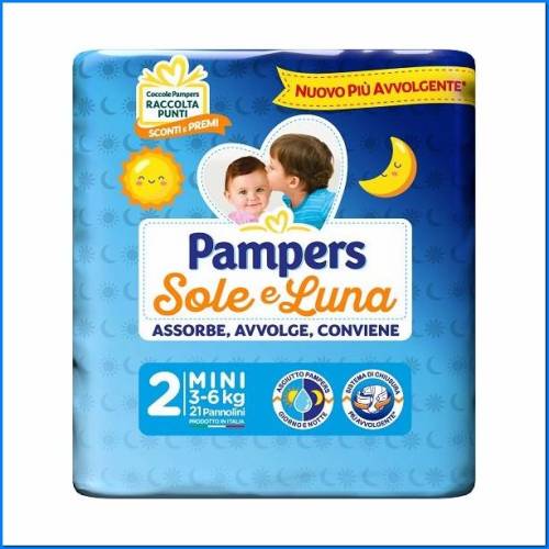 Pañales Sole E Luna Mini 2 - Kg.3-6 - Pcs. 6