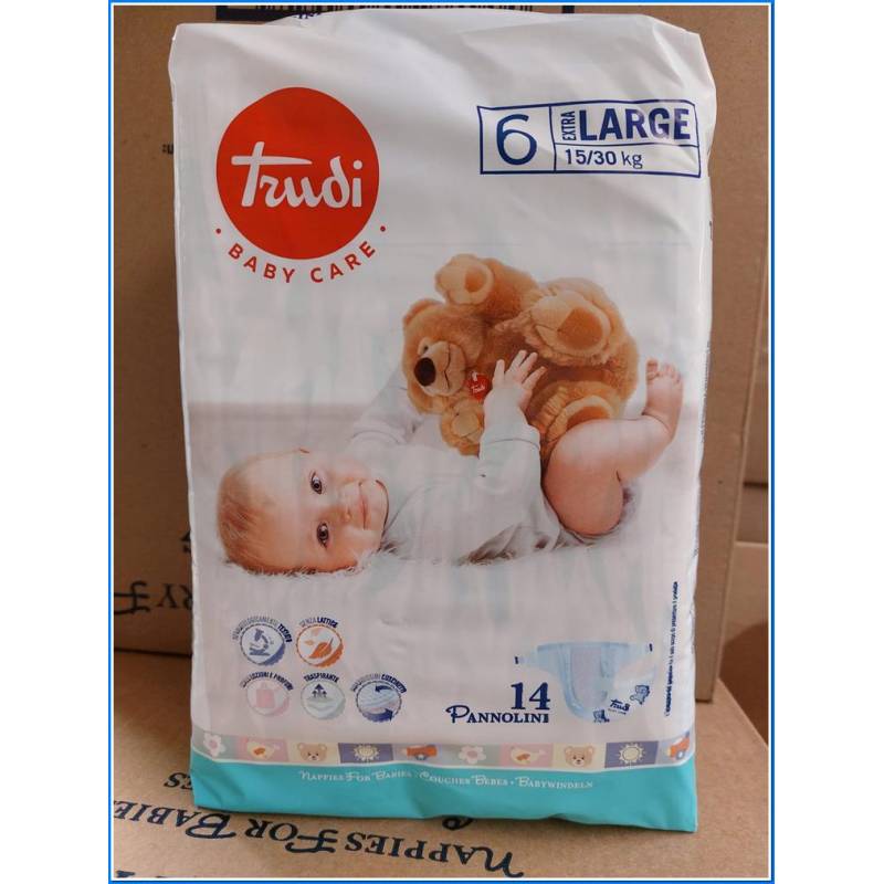 Extralarge Diapers 15-30 Kg. 6x14 Pcs. - Pcs. 6