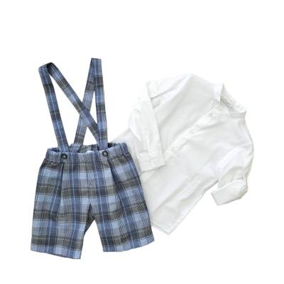Salopette bermuda con bretelle bambino - 