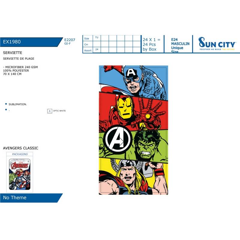 Avengers Beach Towel