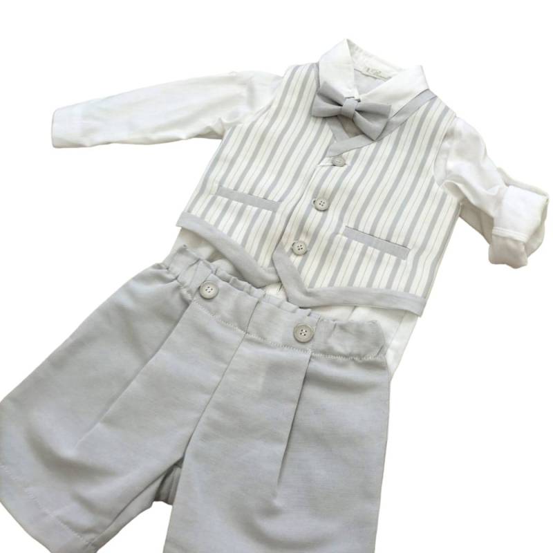Elegante traje de bebé ceremonia de bautizo - 
