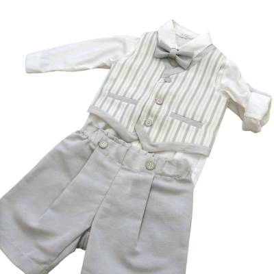 Fato de bebé elegante para a cerimónia de batizado - 