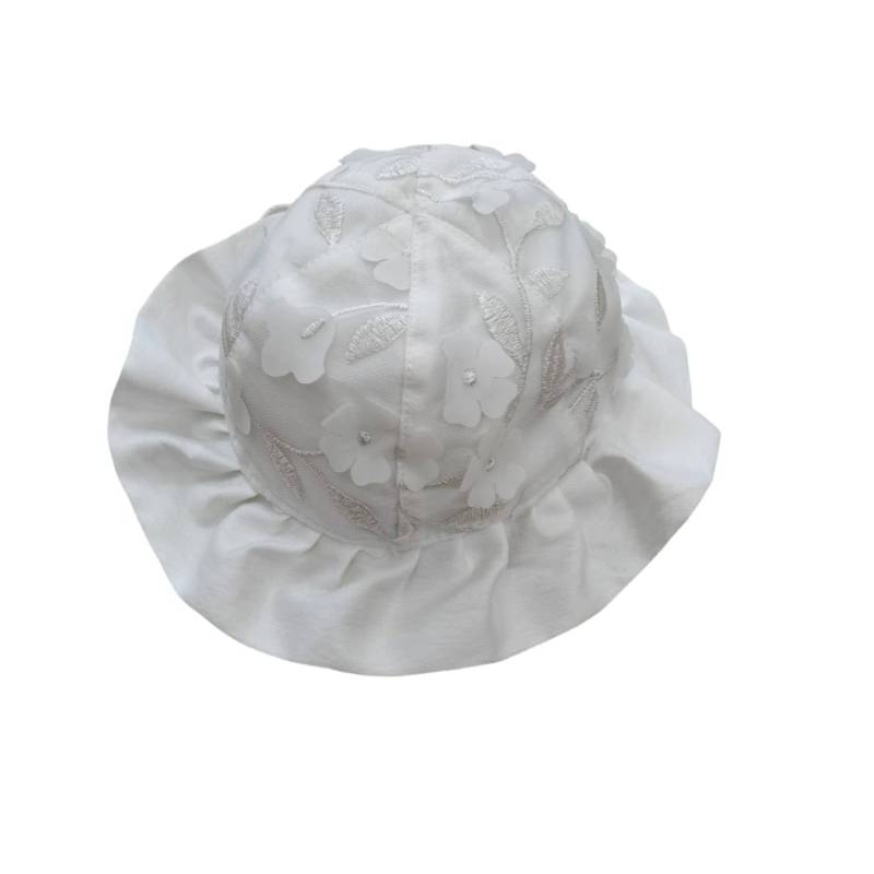 Elegante Babymütze 6 Monate weiß - 