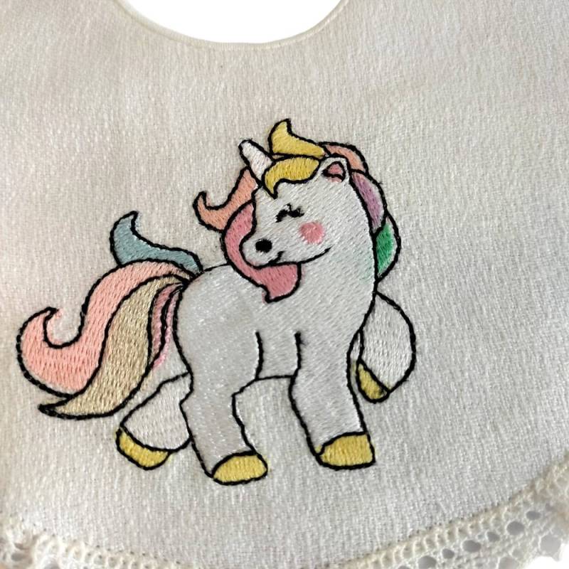 Bavoir pour bébé licorne - 