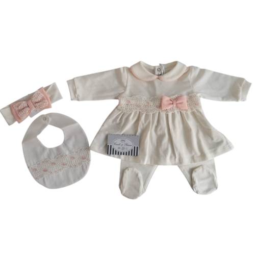 Cotton cover with band and bib