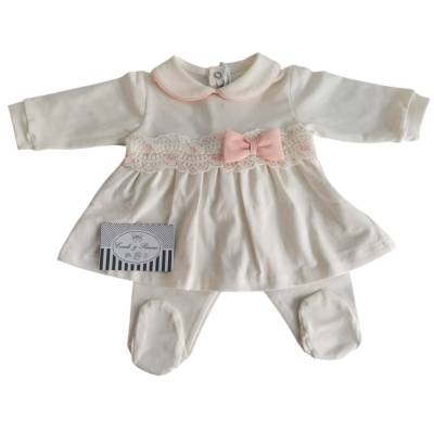 Cotton cover with band and bib