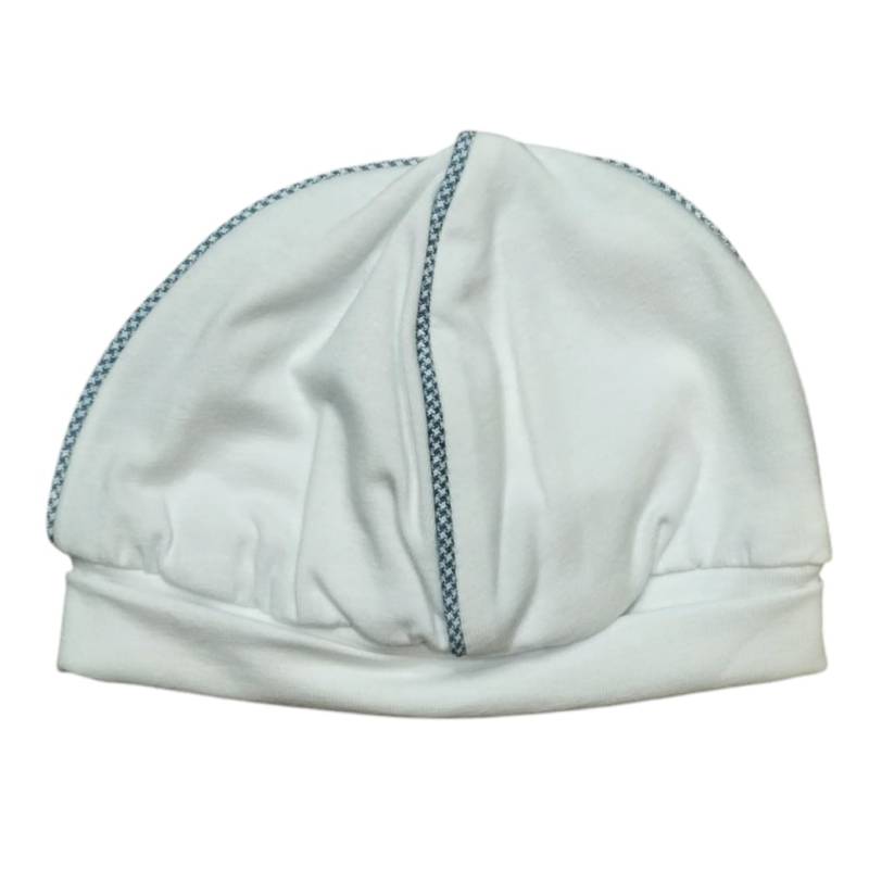 Conjunto de algodão branco e azul...