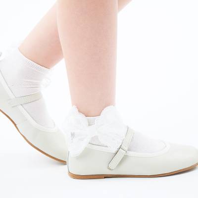 Calze eleganti per cerimonia comunione bambina