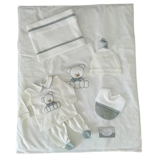 Ensemble bébé nouveau-né Ninnaoh en coton 1 mois