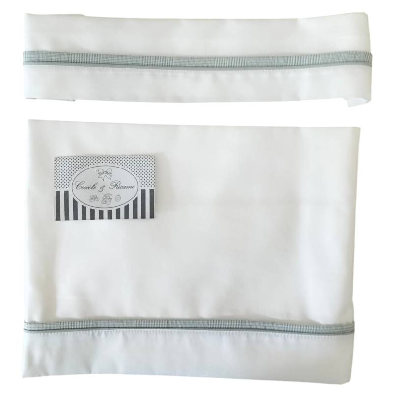 Corredino neonato bianco e verde salvia