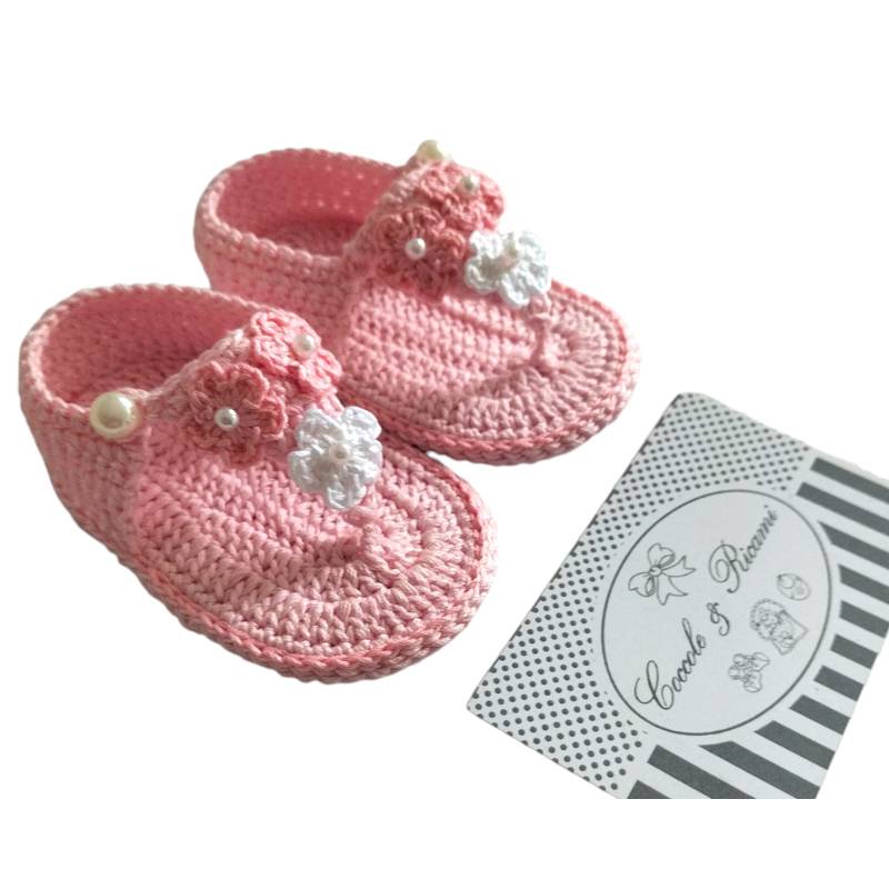 Cotton cradle flip-flops 0/3 months