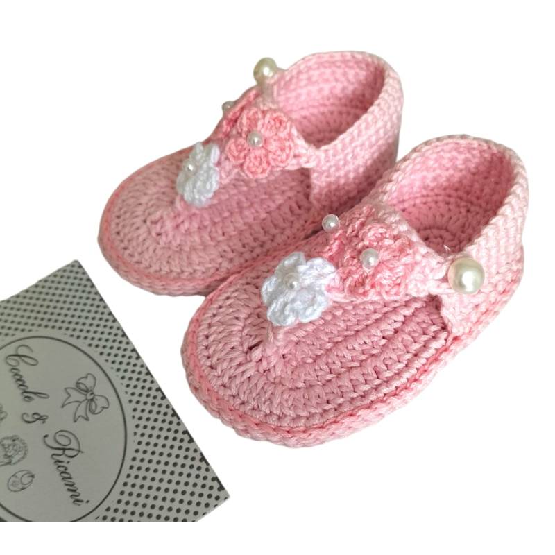 Chanclas de cuna de algodón 0/3 meses