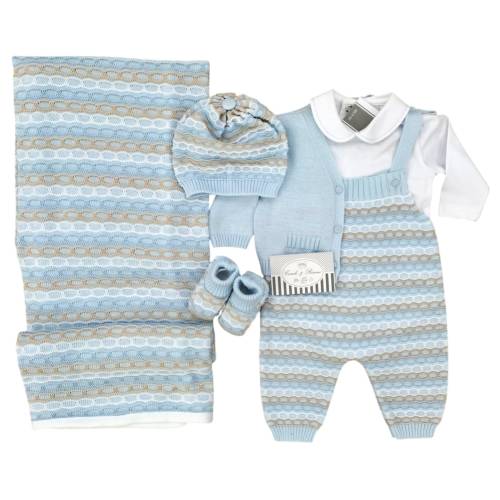 Neugeborenes Babykleid aus elegantem Baumwollgarn Minù