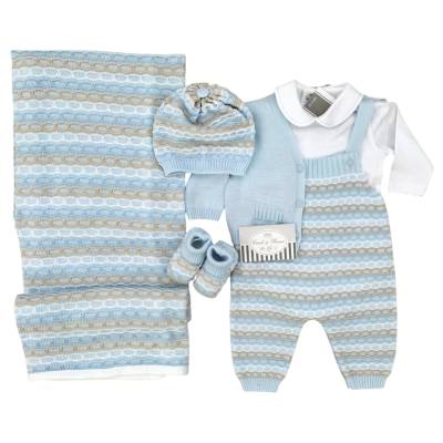 Neugeborenes Babykleid aus elegantem Baumwollgarn Minù