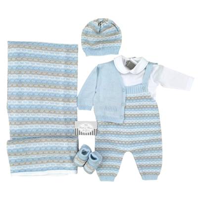 Newborn baby dress in elegant cotton thread Minù