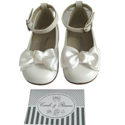 Ballerine blanche brillante chaussure bébé taille 21