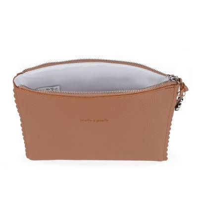 Trousse de toilette caramel