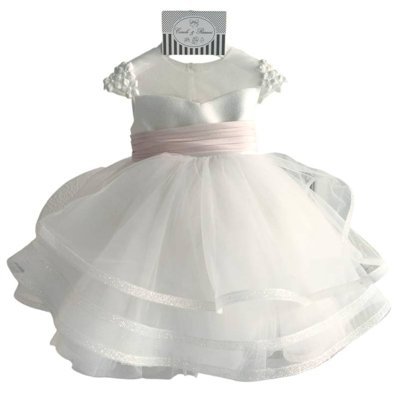 Vestido de bautizo con banda