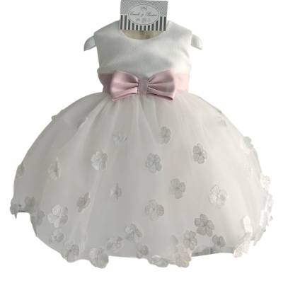 Abito battesimo con fascetta bambina  Minù