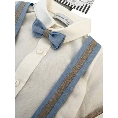 Fato elegante de batizado e cerimónia para bebé recém-nascido de 3 meses com chapéu