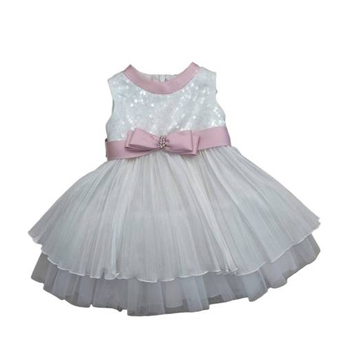 Elegantes Baby Mädchen Taufe Zeremonie Kleid 6 Monate - 