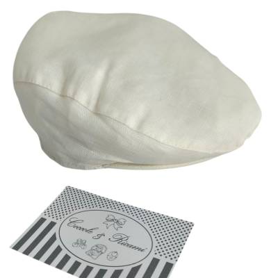 Coppola siciliana de cor creme clara