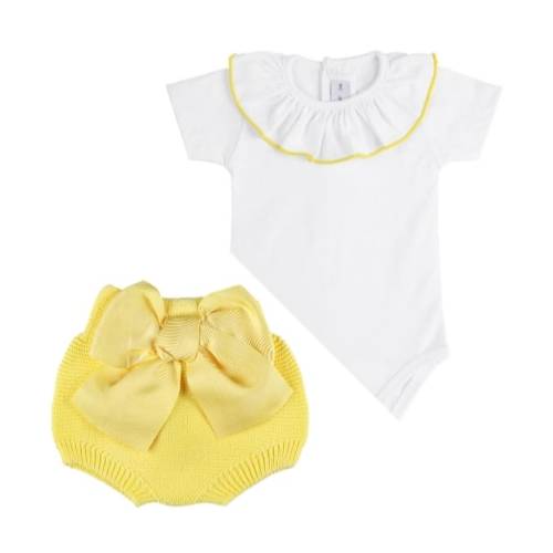 Completo 2 pezzi Condor giallo e bianco