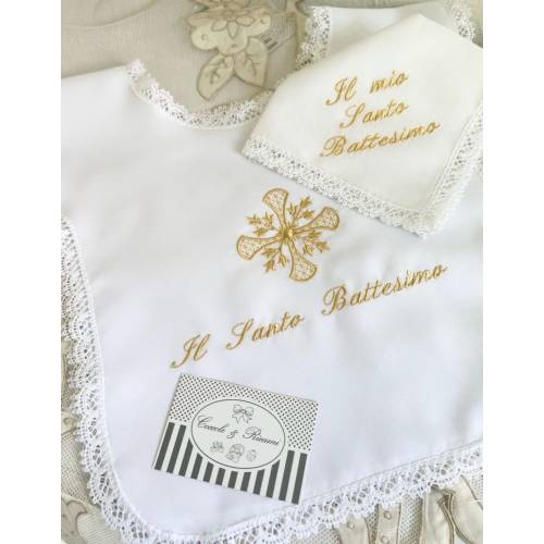 Christening shirt with handkerchief