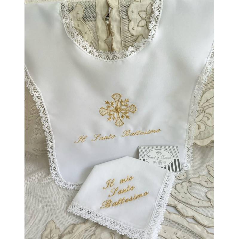 Camicia battesimo con fazzoletto