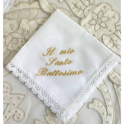 Taufhemd mit Taschentuch