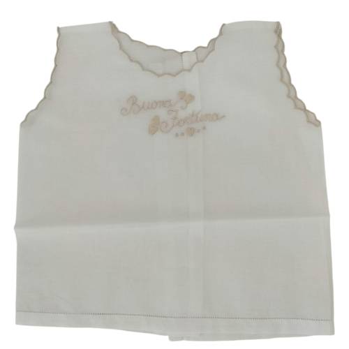 Blusa de la fortuna sin mangas bordada a mano