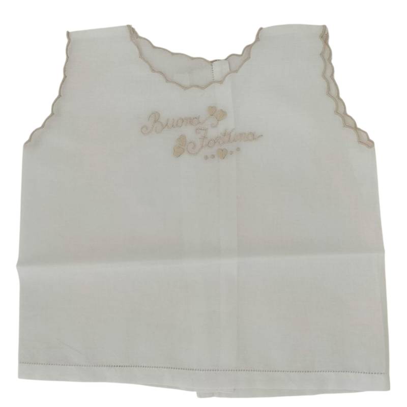 Hand-embroidered sleeveless fortune...