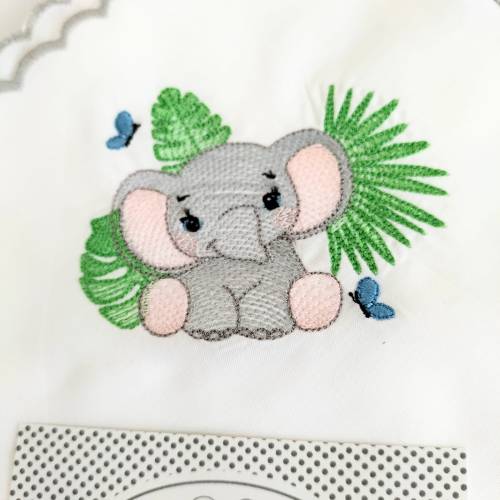 Quadrato in cotone mussolina neonato