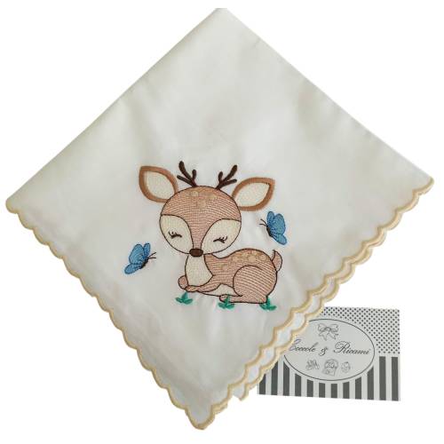Unisex pure cotton muslin fawn