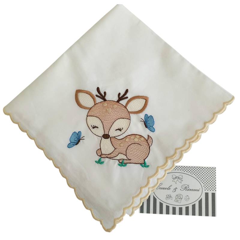 Mussolina in puro cotone cerbiatto...